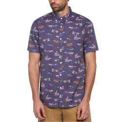 облекла,на,разпродажба,мъжки,ризи,original,penguin,ss,ppln,aop,sn99,blue,indigo