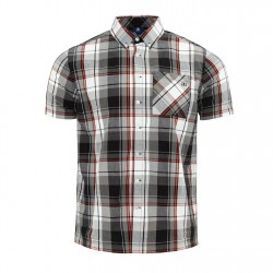 риза,с,къс,ръкав,giorgio,mens,short,sleeve,check,shirt,black,check