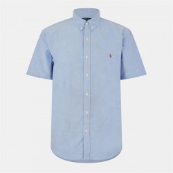 облекла,на,разпродажба,мъжки,ризи,polo,ralph,lauren,custom,fit,oxford,shirt,bsr,blue