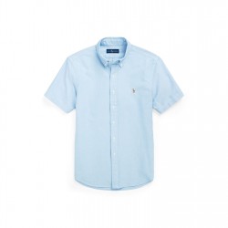 облекла,на,разпродажба,мъжки,ризи,polo,ralph,lauren,custom,fit,oxford,shirt,bsr,blue