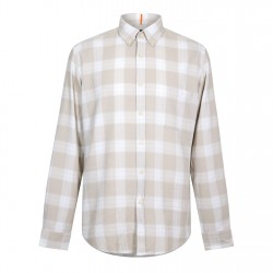 облекла,на,разпродажба,мъжки,ризи,boss,men's,check,shirt,eye,catching,print,light,beige