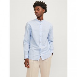 риза,с,дълъг,ръкав,облекла,на,разпродажба,jack,and,jones,long,sleeve,buttoned,linen,shirt,cashmere,blue
