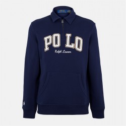 облекла,на,разпродажба,мъжки,ежедневни,облекла,мъжки,горнища,с,качулка,polo,ralph,lauren,men's,1,4,zip,fleece,cruise,navy