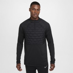 nike,strike,winter,warrior,drill,top,black,reflect