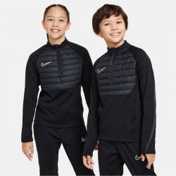 Nike Academy Winter Warrior Drill Top - Black Reflect дрехи,за,училище,горнища,за,физическо,анцузи,за,физическо,разпродажба,nike,час,по,физическо,облекла,с,футболна,тема,футболни,горнища,детски,облекла,nike,ac