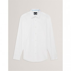облекла,на,разпродажба,мъжки,ризи,ted,baker,ted,ls,cotton,shirt,sn00,white