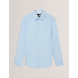 облекла,на,разпродажба,мъжки,ризи,ted,baker,ted,ls,cotton,shirt,sn00,pl,blue