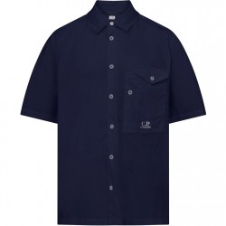 риза,с,къс,ръкав,облекла,на,разпродажба,мъжки,ризи,cp,company,short,sleeve,poplin,shirt,total,eclip,888