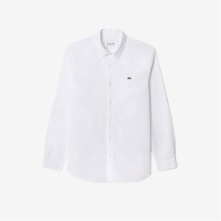 облекла,на,разпродажба,мъжки,ризи,lacoste,lacoste,poplin,shirt,sn61,white,001