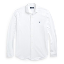 Фланелка Polo Ralph Lauren Cotton Jersey Shirt - White фланелка,мъжки,ризи,polo,ralph,lauren,cotton,jersey,shirt,white