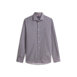 Риза с дълъг ръкав Tommy Hilfiger Mens Long Sleeve Patterned Shirt - Black риза,с,дълъг,ръкав,мъжки,ризи,tommy,hilfiger,men,s,long,sleeve,patterned,shirt,black