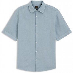 риза,с,къс,ръкав,облекла,на,разпродажба,мъжки,ризи,boss,men's,short,sleeve,shirt,light,blue,458