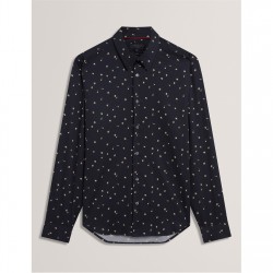 ted,baker,ted,ls,floral,shirt,sn61,navy
