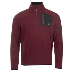 мъжки,пуловери,облекла,за,голф,calvin,klein,golf,planet,golf,fleece,mens,burgundy