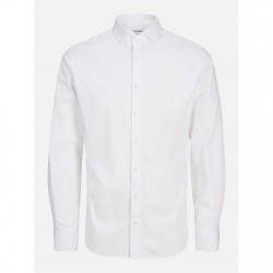детски,ризи,детски,3/4,панталони,детски,облекла,jack,and,jones,stretch,shirt,junior,boys,white