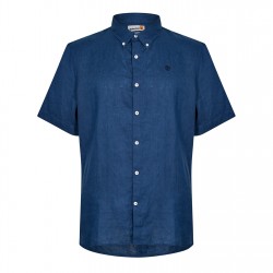 риза,с,къс,ръкав,облекла,на,разпродажба,мъжки,ризи,timberland,timberland,mill,brook,linen,short,sleeve,shirt,dark,denim
