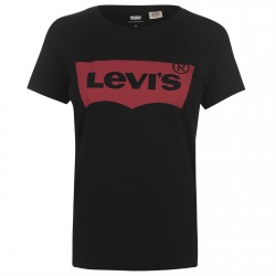 тениска,дамски,тениски,levis,logo,t,shirt,black