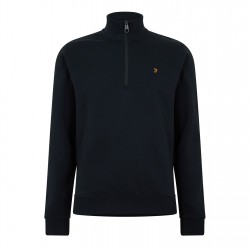 облекла,на,разпродажба,мъжки,туристически,полари,мъжки,полари,farah,men's,wilsdon,quarter,zip,fleece,true,navy,412