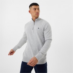 пуловер,мъжки,летен,каталог,мъжки,пуловери,jack,wills,funnel,neck,half,zip,jumper,lt,ash,marl