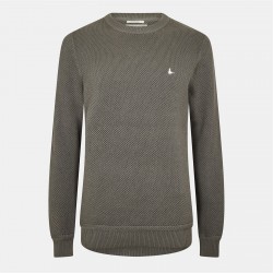 пуловер,мъжки,пуловери,jack,wills,linus,seed,stitch,crew,neck,jumper,men,slate
