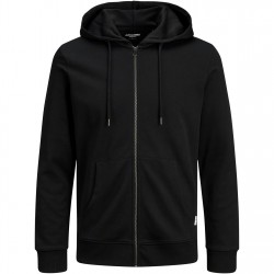 суичър,мъжки,туристически,полари,jack,and,jones,basic,zip,up,hoodie,black