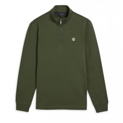 блуза,мъжки,ежедневни,облекла,мъжки,горнища,с,качулка,ted,baker,ted,baker,kilbern,quarter,zip,sweater,khaki