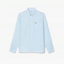 риза,с,дълъг,ръкав,мъжки,ризи,lacoste,long,sleeve,linen,shirt,blue,t01