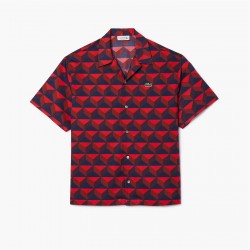 риза,с,къс,ръкав,облекла,на,разпродажба,мъжки,ризи,lacoste,short,sleeved,monogram,print,shirt,red,ikl