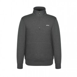 Slazenger Quarter Zip Fleece Mens - Charcoal Marl облекла,на,разпродажба,мъжки,туристически,полари,разпродажба,slazenger,slazenger,quarter,zip,fleece,mens,charcoal,marl