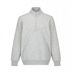 Slazenger Quarter Zip Fleece Mens - Grey Marl облекла,на,разпродажба,мъжки,туристически,полари,разпродажба,slazenger,slazenger,quarter,zip,fleece,mens,grey,marl