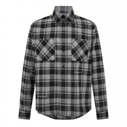 облекла,на,разпродажба,мъжки,ризи,off,white,check,shirt,black,grey