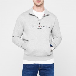 блуза,мъжки,ежедневни,облекла,мъжки,горнища,с,качулка,tommy,hilfiger,logo,mockneck,sweatshirt,grey,p91