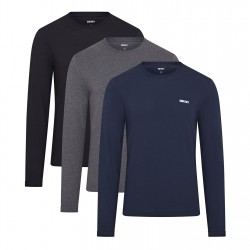 мъжка,тениска,мъжки,тениски,dkny,3,pack,long,sleeve,warriors,t,shirt,mens,blue,grey,black