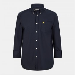 lyle,and,scott,oxford,shirt,navy,z271