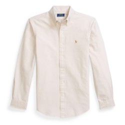Риза с дълъг ръкав Polo Ralph Lauren Mens Slim Fit Oxford Long Sleeve Shirt - Beige риза,с,дълъг,ръкав,мъжки,ризи,polo,ralph,lauren,men,s,slim,fit,oxford,long,sleeve,shirt,beige