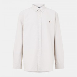 риза,с,дълъг,ръкав,облекла,на,разпродажба,мъжки,ризи,polo,ralph,lauren,men's,slim,fit,oxford,long,sleeve,shirt,pale,cream