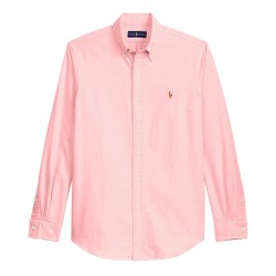 Риза с дълъг ръкав Polo Ralph Lauren Mens Slim Fit Oxford Long Sleeve Shirt - BSR Pink риза,с,дълъг,ръкав,мъжки,ризи,polo,ralph,lauren,men,s,slim,fit,oxford,long,sleeve,shirt,bsr,pink