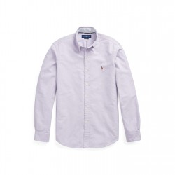 риза,с,дълъг,ръкав,облекла,на,разпродажба,мъжки,ризи,polo,ralph,lauren,men's,slim,fit,oxford,long,sleeve,shirt,thistle