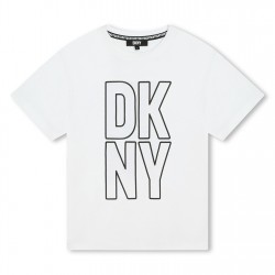 тениска,детски,облекла,dkny,dkny,logo,t,shirt,white,10p