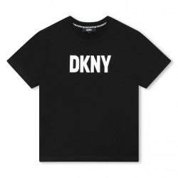 тениска,детски,облекла,dkny,dkny,logo,t,shirt,black,09b