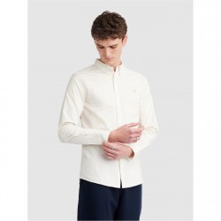 риза,с,дълъг,ръкав,farah,oxford,long,sleeve,shirt,ecru,280