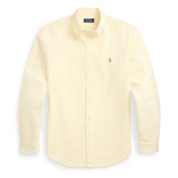 Polo Ralph Lauren Mens Slim Fit Striped Oxford Shirt - Yellow /White мъжки,ризи,polo,ralph,lauren,men,s,slim,fit,striped,oxford,shirt,yellow,white