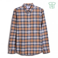 карирана,риза,облекла,на,разпродажба,farah,brewer,checked,shirt,vintage,orange