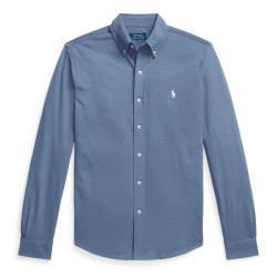 Риза Polo Ralph Lauren Mens Slim Fit Button-Down Plain Shirt - Capri Blue риза,мъжки,ризи,polo,ralph,lauren,men,s,slim,fit,button,down,plain,shirt,capri,blue