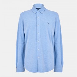 риза,облекла,на,разпродажба,мъжки,ризи,polo,ralph,lauren,men's,slim,fit,button,down,plain,shirt,isle,heather
