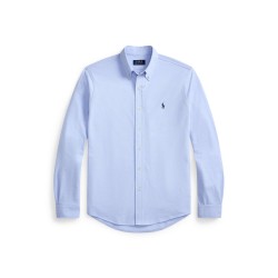 Риза Polo Ralph Lauren Mens Slim Fit Button-Down Plain Shirt - Pebble Blue риза,мъжки,ризи,polo,ralph,lauren,men,s,slim,fit,button,down,plain,shirt,pebble,blue