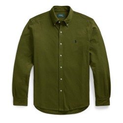 Риза Polo Ralph Lauren Mens Slim Fit Button-Down Plain Shirt - New Olive риза,мъжки,ризи,polo,ralph,lauren,men,s,slim,fit,button,down,plain,shirt,new,olive