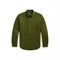 риза,облекла,на,разпродажба,мъжки,ризи,polo,ralph,lauren,men's,slim,fit,button,down,plain,shirt,new,olive