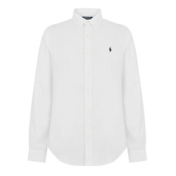 Риза с дълъг ръкав Polo Ralph Lauren Mens Slim Fit Oxford Long Sleeve Shirt - White риза,с,дълъг,ръкав,мъжки,ризи,polo,ralph,lauren,mens,slim,fit,oxford,long,sleeve,shirt,white