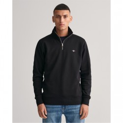 gant,gant,half,zip,sweat,sn00,black,005